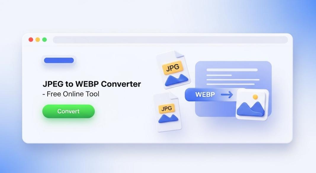 Online JPEG to WEBP converter tool