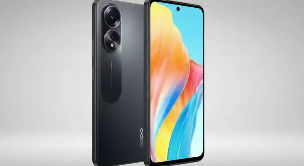 Oppo A58 smartphone front and back design