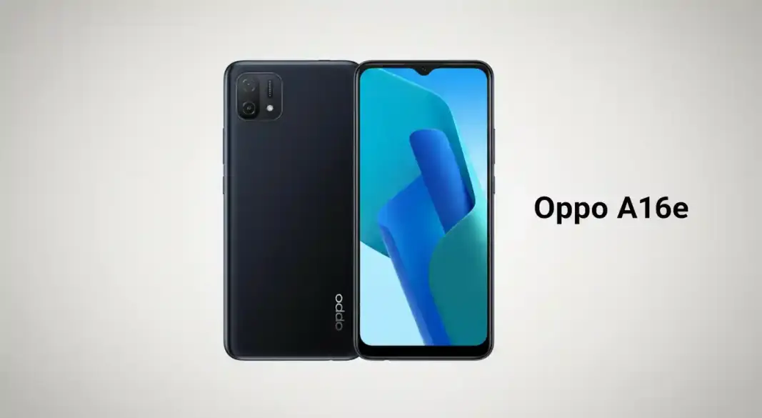 Oppo A16e smartphone front and back design