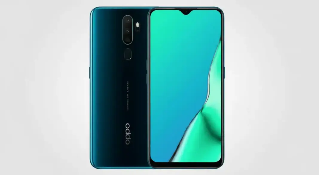 Oppo A5 2020 64GB smartphone front and back view