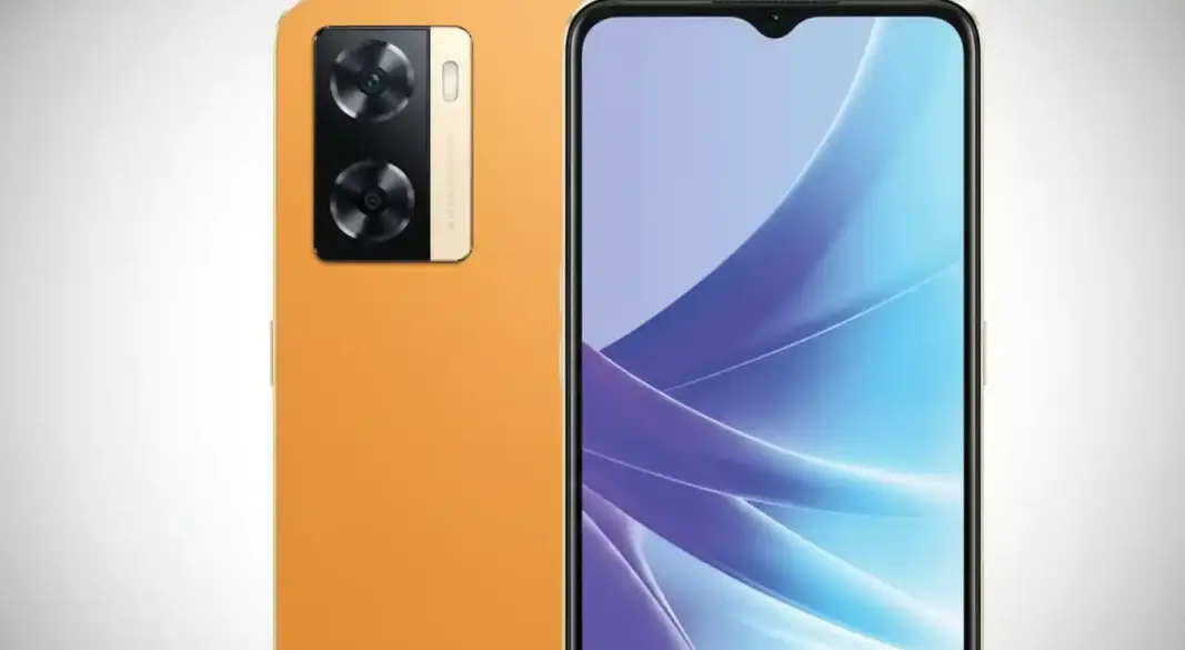 Oppo A77s smartphone front and back design