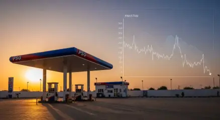Petrol pump price board showing fuel rate changes in Pakistan