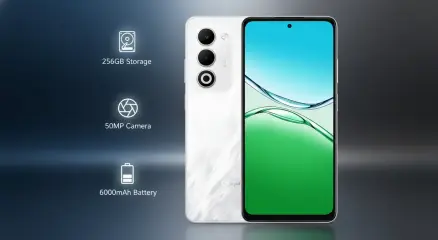 Oppo A5 256GB smartphone with display and dual camera