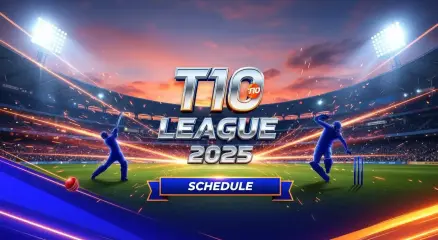 Abu Dhabi T10 League 2025 action at Sheikh Zayed Stadium