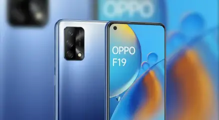 Oppo F19 smartphone showing camera design