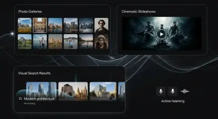 Google TV interface with new Gemini features